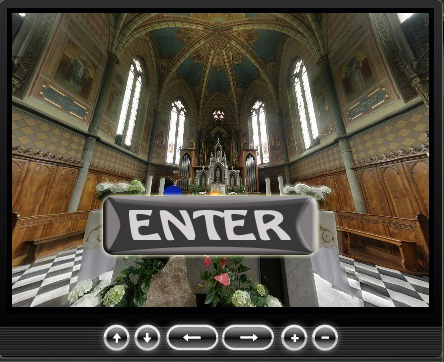 chiesa predazzo tour virtuale 360 by morandini Visita virtualmente la chiesa di Predazzo in 3D