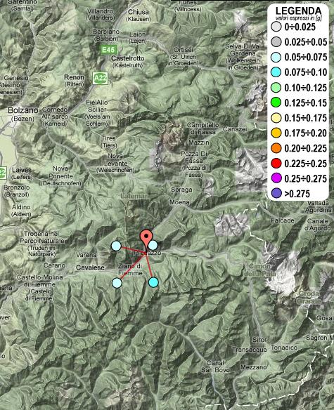 mappa sismica predazzo by blog predazzo La mappa sismica interattiva dell’Italia con i dati di rischio per ciascun Comune, ad es. Predazzo.
