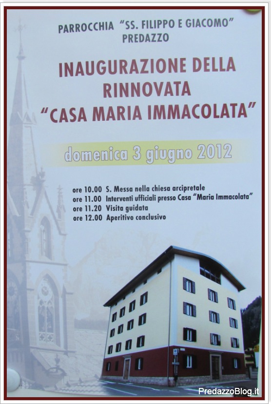 inaugurazione casa maria immacolata predazzo blog Predazzo, inaugurazione della rinnovata Casa Maria Immacolata