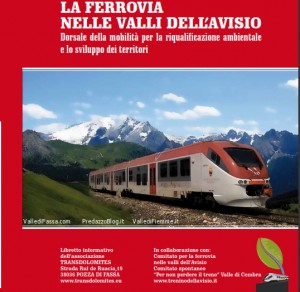 transdolomites copertina libretto 300x292 La ferrovia nelle valli dellAvisio, in stampa il nuovo libretto informativo. Scarica la versione e book