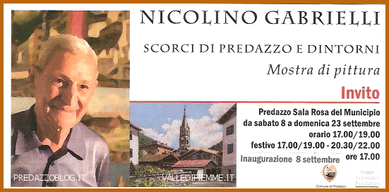 mostra nicolino gabrielli predazzo blog Nicolino Gabrielli espone le sue pitture Scorci di Predazzo e dintorni