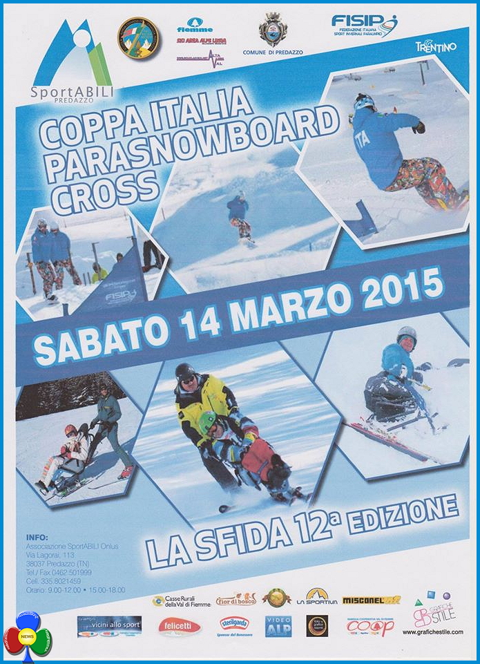 sportabili coppa italia predazzo 2015 Bellamonte, 12° Coppa Italia Parasnowboard Cross 