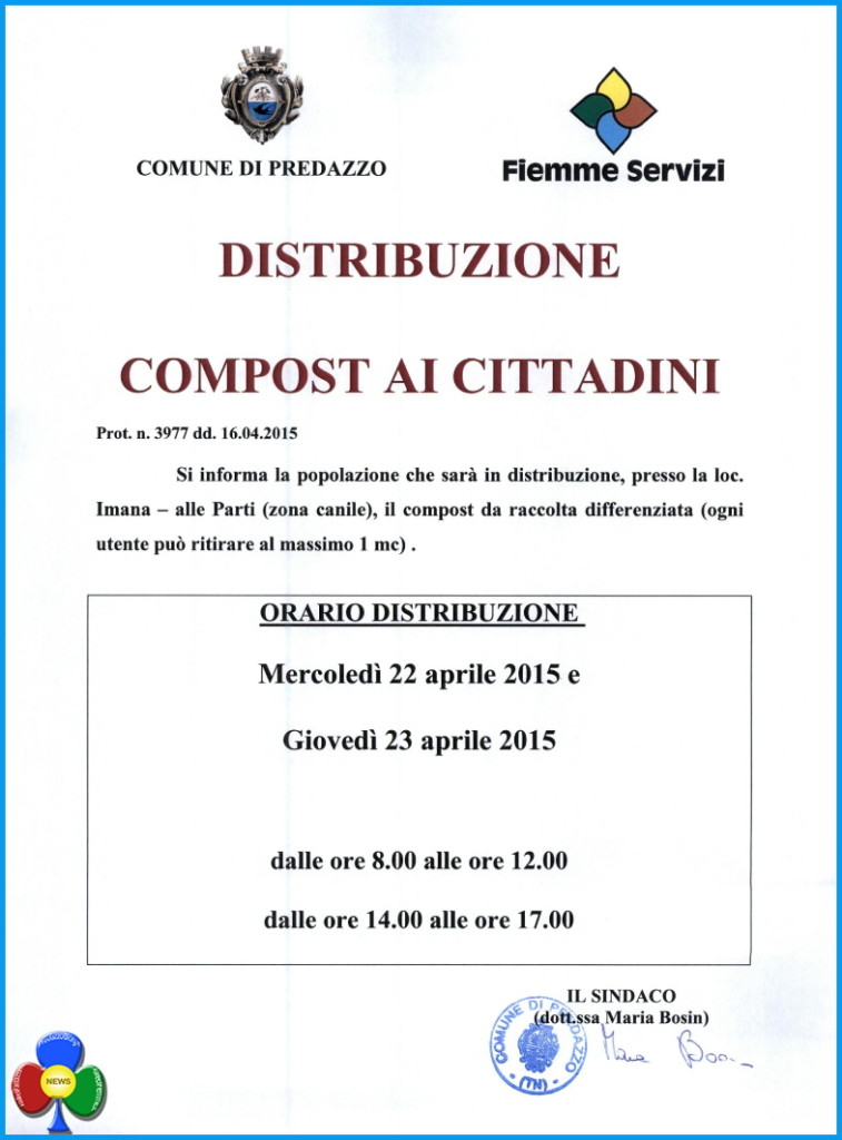 compost gratis predazzo 20151 757x1024 Distribuzione compost ai cittadini di Predazzo