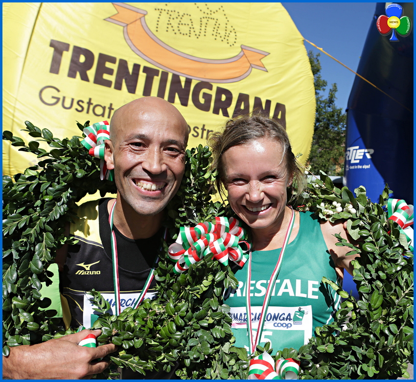 podio marcialonga running 2015 A BOUDALIA e TONIOLO  la Marcialonga Running 2015   Le Foto