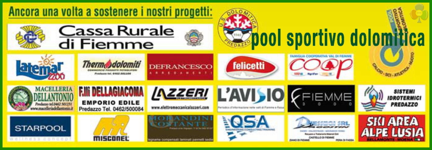 us dolomitica banner sponsor stagione 2016 Slalom al Rolle per il Circuito Casse Rurali Trentine   Classifiche