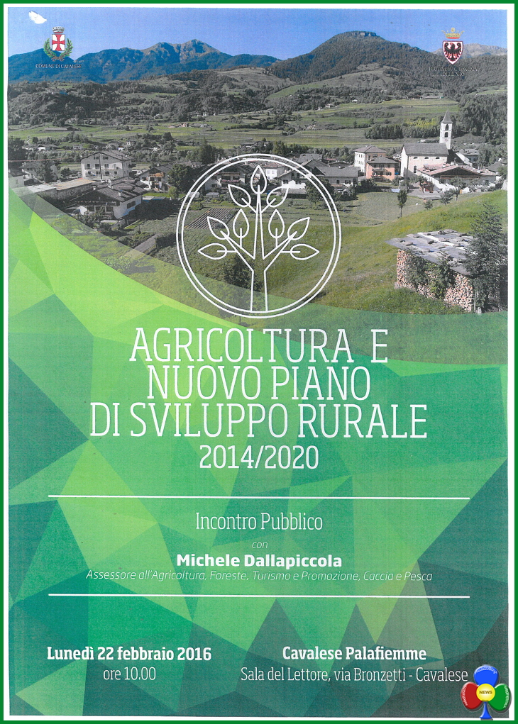 serata settore agricoltura cavalese 2016 Consiglio Comunale e incontri con Michele Dallapiccola