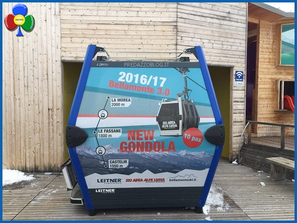 new gondola castelir Castelir la Morea la nuova cabinovia per la stagione 2016/17