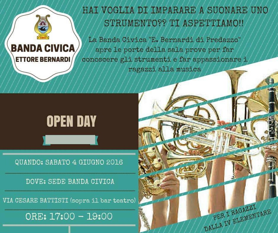 %name Open Day alla Banda Civica di Predazzo