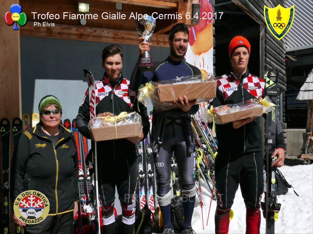 Trofeo Fiamme Gialle 2017 cermis slalom6 A Giordano Ronci lo slalom FIS del Cermis e il Trofeo Fiamme Gialle