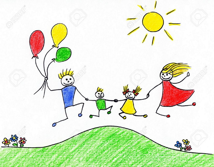famiglia disegno bimbo Scelta del Tempo Scuola, lettere aperte dei genitori