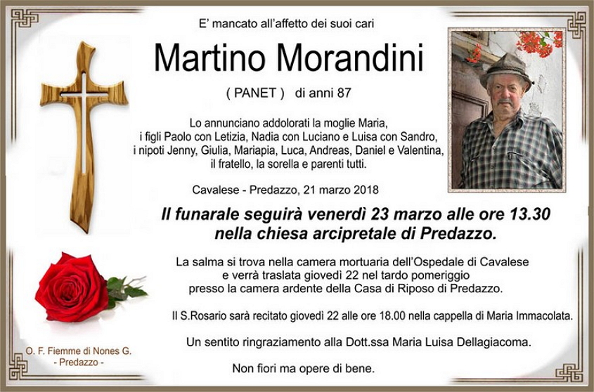 martino morandini Necrologi, Luisa Longo e Martino Morandini 