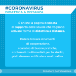 didattica a distanza coronavirus 150x150 Coronavirus: cosè il droplet, le nuove misure per evitare il contagio
