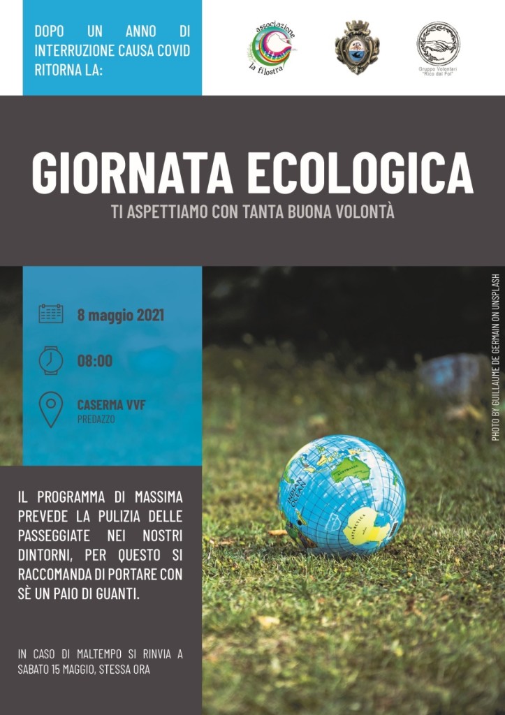 giornata ecologica 723x1024 Sabato 8 maggio Giornata Ecologica a Predazzo