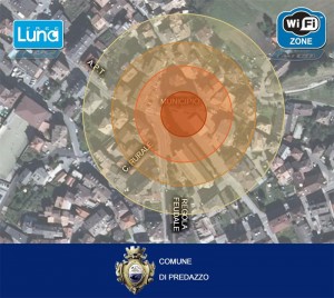 mappa WiFi luna predazzo1 300x268 Wi Fi gratuita nella piazza di Predazzo e dintorni