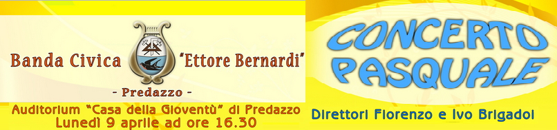 concerto pasqua banda predazzo blog Predazzo, concerto di Pasqua con la Banda Civica E. Bernardi