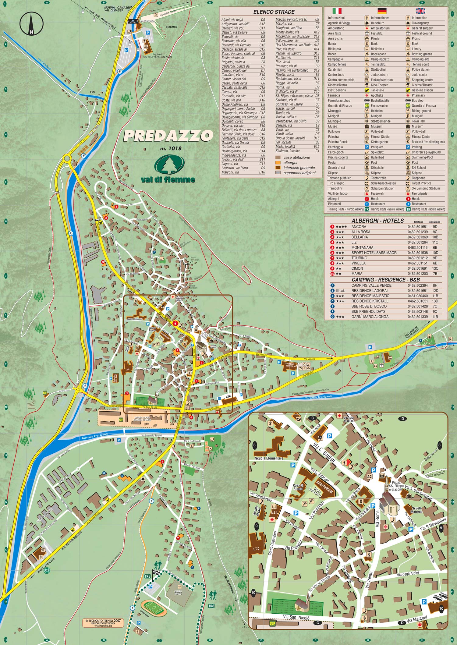 Predazzo cartina del paese predazzoblog.it  Predazzo la cartina del paese
