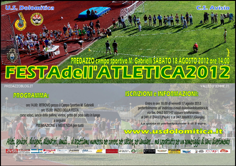 festa atletica 2012 predazzo blog Festa dellAtletica 2012