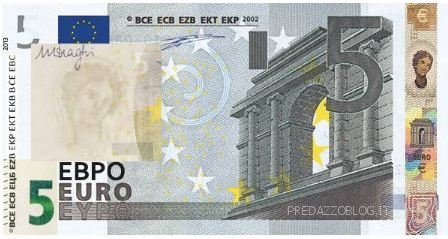 nuova banconota da 5 euro In arrivo da maggio la nuova banconota da 5 euro