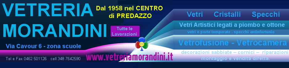 vetreria morandini predazzo fiemme banner sotto articolo Studio Aperto IN ACTION su Italia1 con Denise di Predazzo
