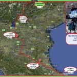 CARTINA GIRO D ITALIA IN TANDEM 23.3.13 150x150 Il Giro dItalia in Tandem di Alessandro e Paola arriva a Predazzo  