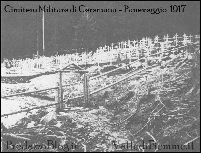 cimitero militare di ceremana grande guerra 1917 paneveggio predazzo Predazzo, sistemato il cimitero di guerra a Ceremana   Le foto
