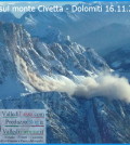 Frana sul monte Civetta - Dolomiti 16.11.2013 predazzo blog