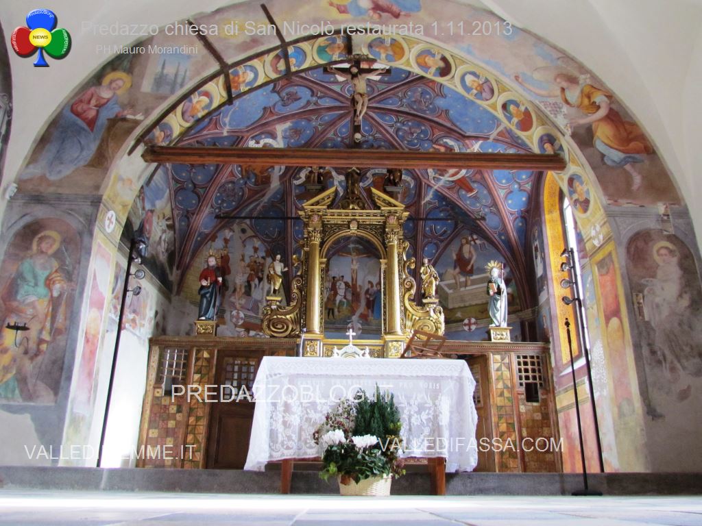 Predazzo chiesa di san Nicolò al cimitero restaurata 2013 ph mauro morandini40 Avvisi della Parrocchia 1 8 novembre