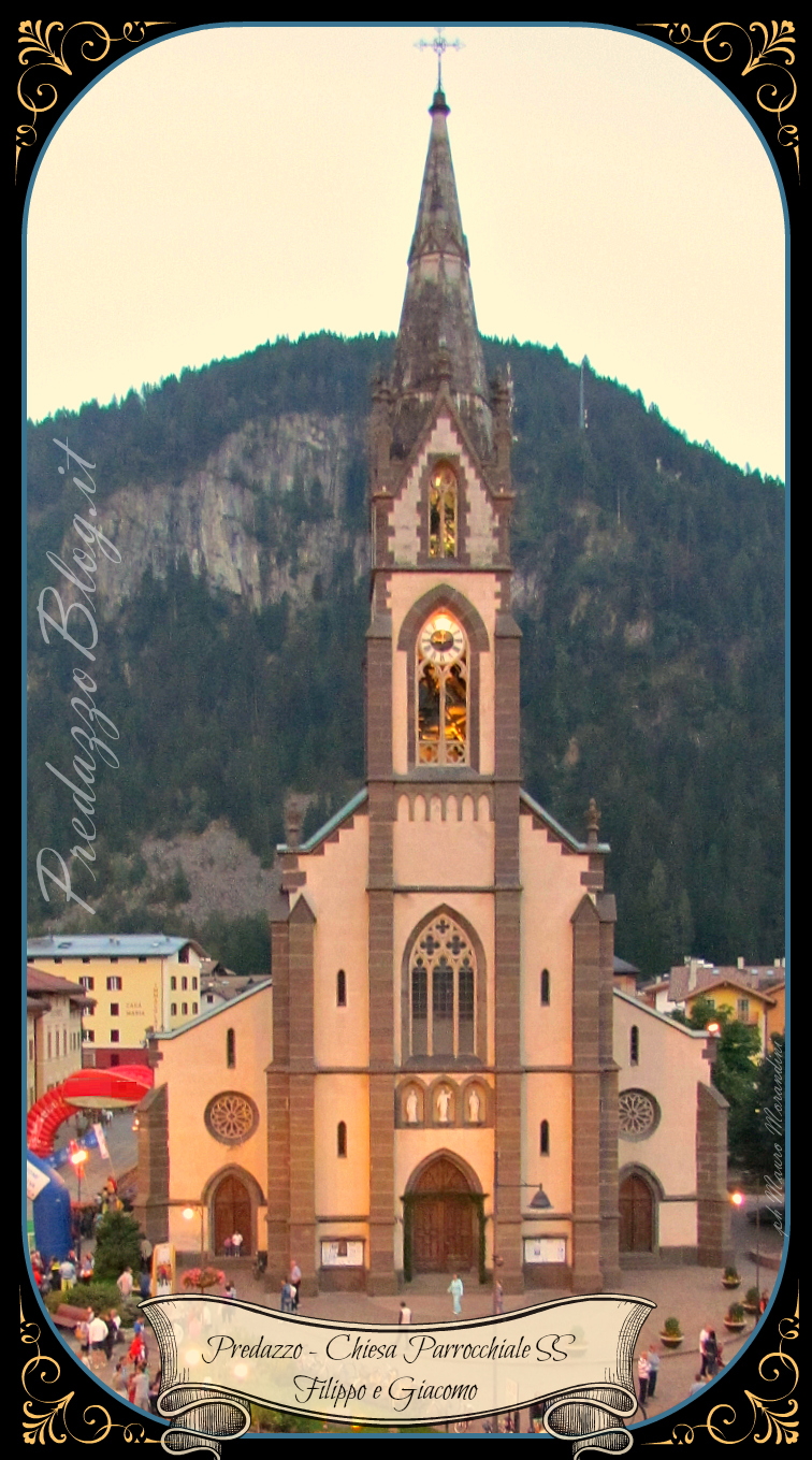 chiesa predazzo sera scritte nastro predazzoblog Predazzo avvisi della Parrocchia dal 17 al 24 novembre