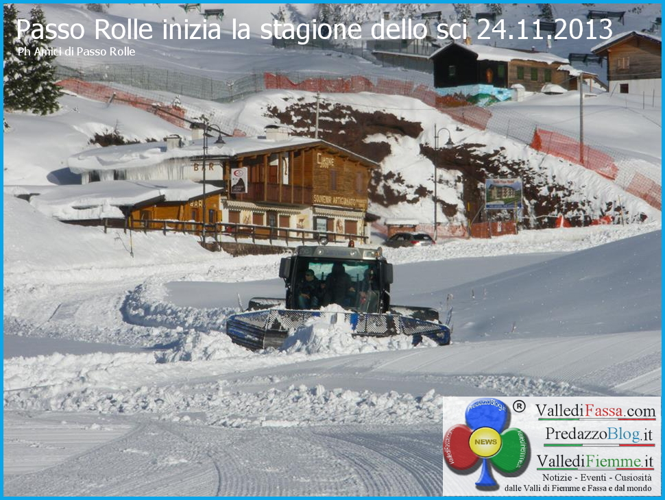 passo rolle stagione sci al via 24.11.2013 predazzo blog Al via la stagione dello sci, Passo Rolle apre domani