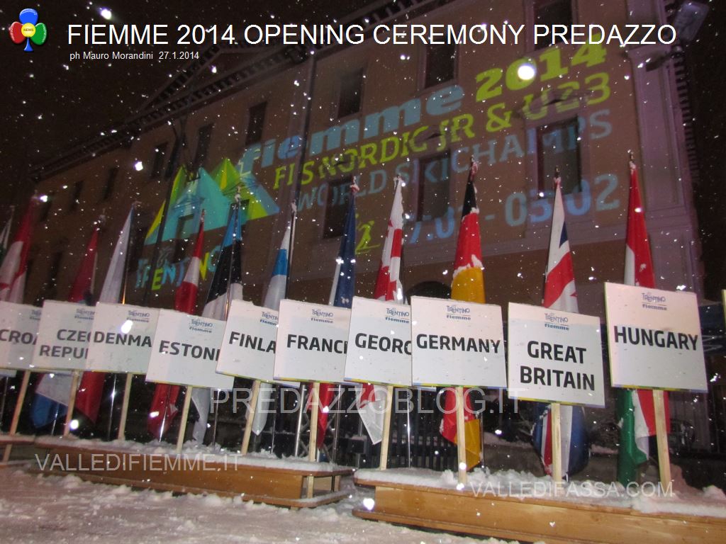 cerimonia apertura mondiali jr fiemme 2014 predazzo open cerimony81 La mission di Bruno Felicetti: Con i giovani verso i nuovi Mondiali