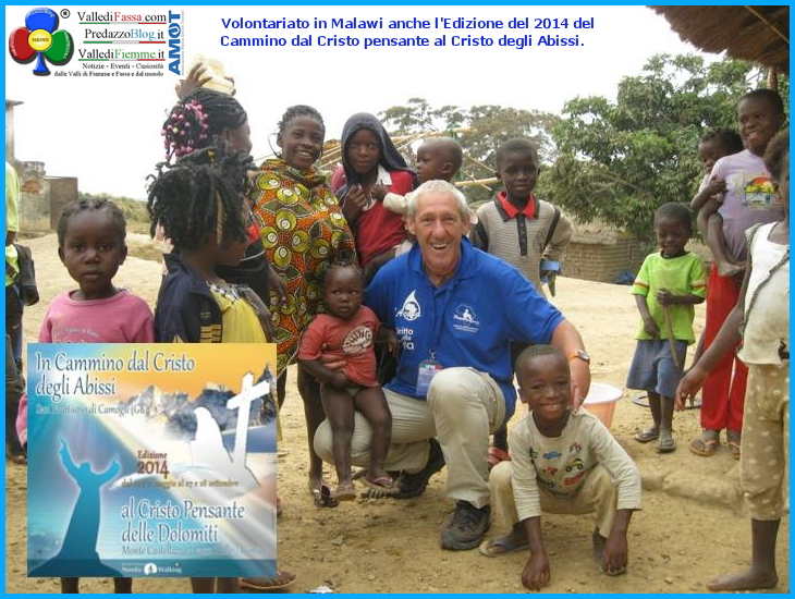 malawi cristo pensante cristo abissi 2014 Il Cammino dal Cristo pensante a quello degli Abissi, raccolti 3.313 € per lAfrica