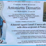 antonietta demartin 150x150 Predazzo avvisi della Parrocchia e necrologio 