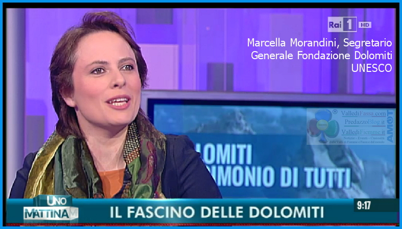 marcella morandini segretario generale dolomiti unesco rai uno mattina predazzo blog Dolomiti Unesco in TV   Rai Uno Mattina con Marcella Morandini