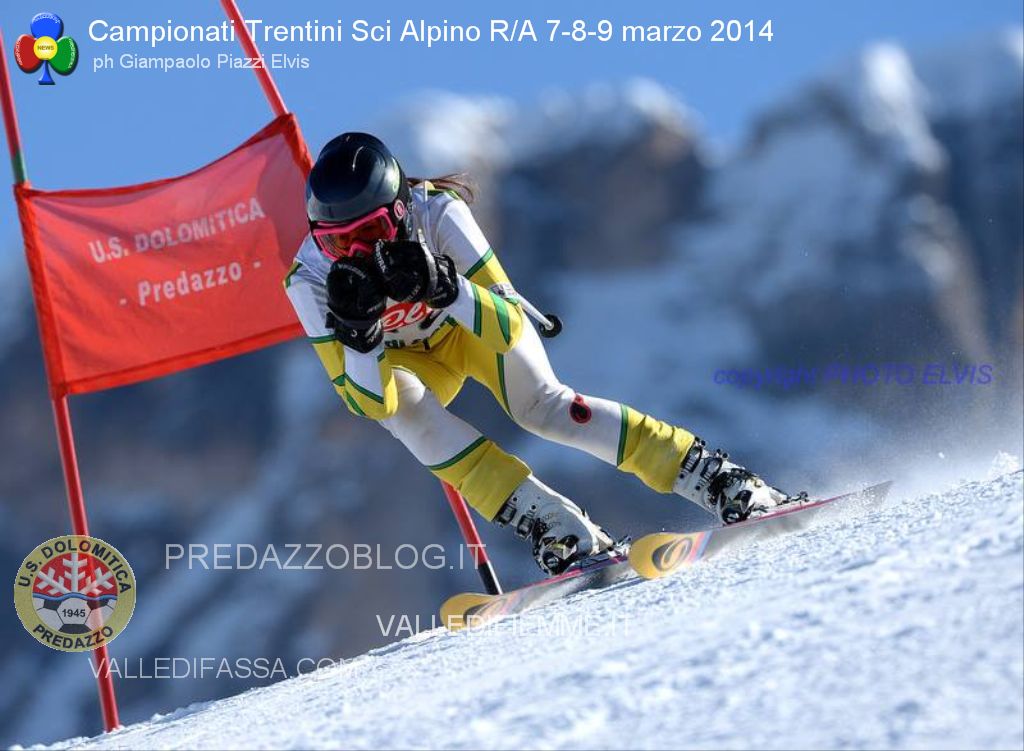 us dolomitica predazzo gare sci alpino al rolle 7 8 9 marzo 2014 campionati trentini predazzoblog14 Predazzo   Passo Rolle, Spettacolari Campionati Trentini Sci Alpino R/A 