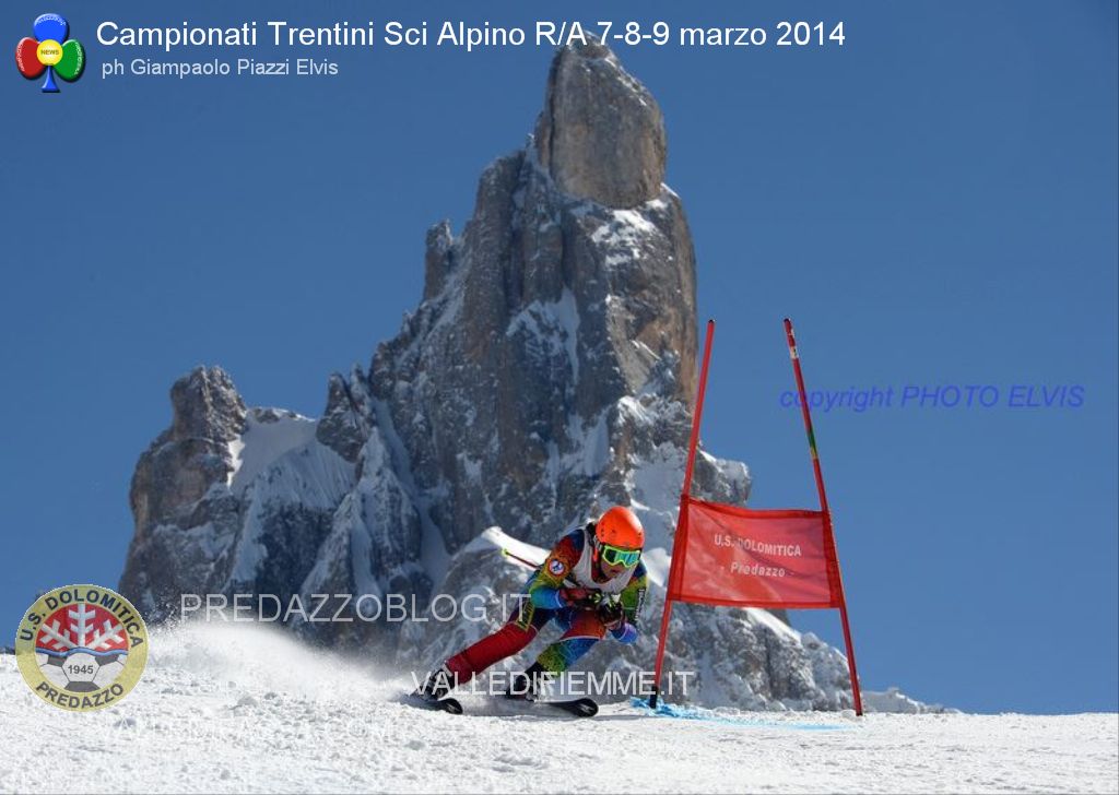 us dolomitica predazzo gare sci alpino al rolle 7 8 9 marzo 2014 campionati trentini predazzoblog5 Predazzo   Passo Rolle, Spettacolari Campionati Trentini Sci Alpino R/A 