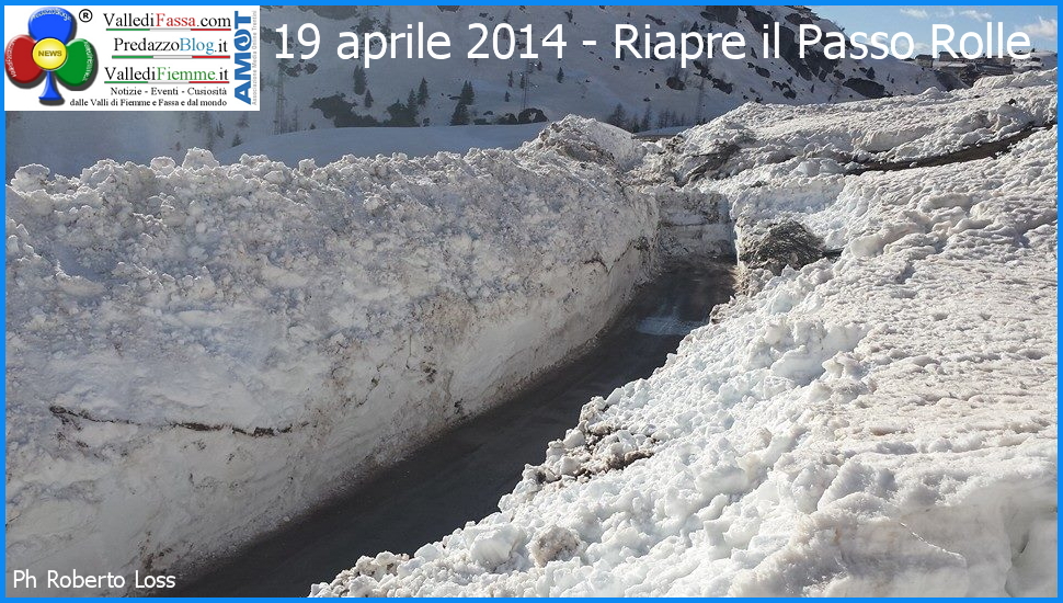 riapre passo rolle 18 aprile 2014 predazzp blog 1 Riaperto il Passo Rolle dopo 73 giorni di chiusura per neve