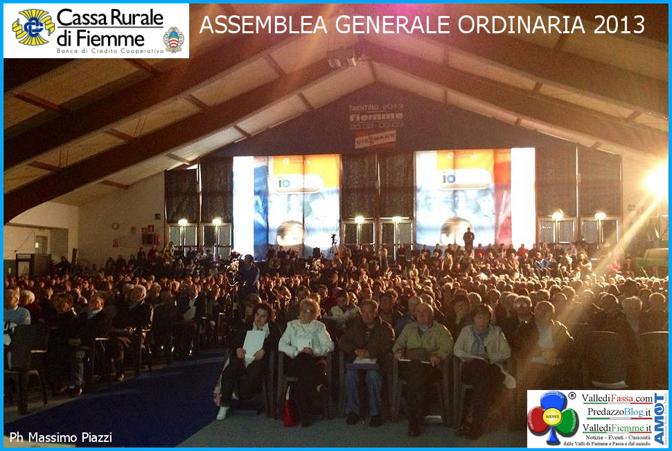 cassa rurale di fiemme assemblea ordinaria 2013 Assemblea Generale Cassa Rurale di Fiemme 2016