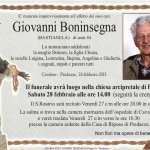 Boninsegna Giovanni 150x150 Necrologi, Filiberto Bombardelli, Romiro Boninsegna