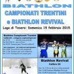 locandina campionati trentini biathlon 150x150 BIATHLON Assegnati i Titoli Trentini 2019 in Val di Fiemme