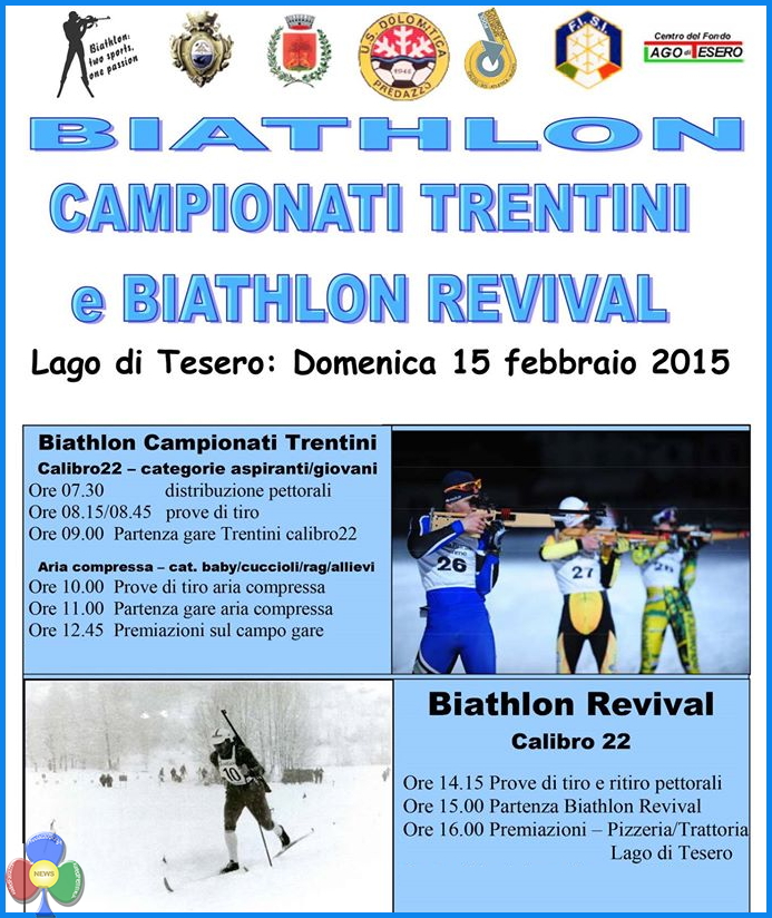 locandina campionati trentini biathlon Campionati Trentini Biathlon 2015   Classifiche e Foto