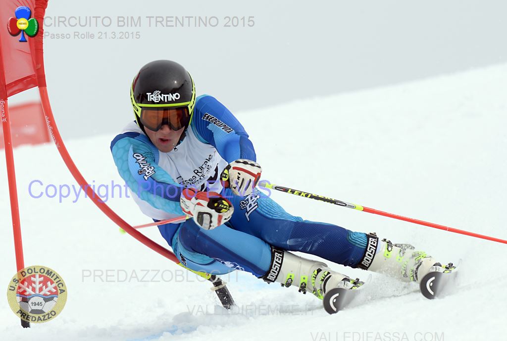 CHIESA ANDREA GS TRENTINI ROLLE 2015PHOTO ELVIS Rolle, Trofeo 70° US Dolomitica e Campionato TN Slalom Classifiche e Foto