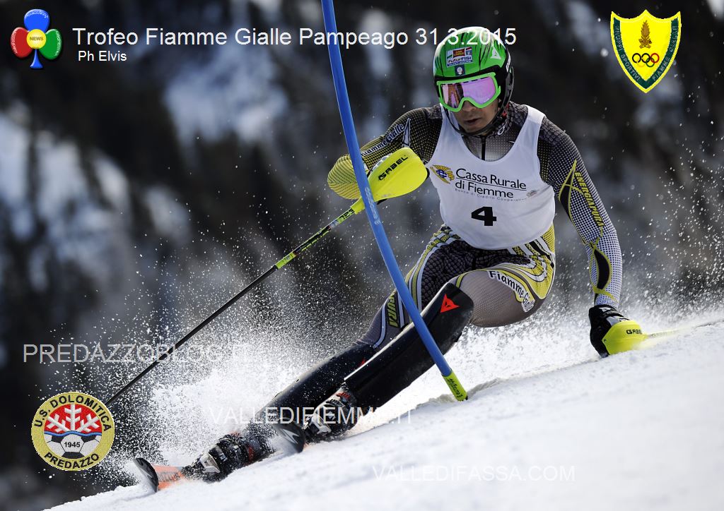 DA VILLA DAVIDE SL PAMPEAGO 31 2015 PHOTO ELVIS Bis di Fabian Bacher nel secondo slalom FIS di Pampeago