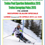 dolomitica gare rolle pasquetta 150x150 Rolle, Trofeo 70° US Dolomitica e Campionato TN Slalom Speciale