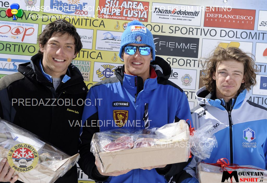 sci alpino gare fis passo rolle bim dolomitica 6 aprile 20156 Circuito Fis Bim Trentino oggi al Rolle, classifiche e foto