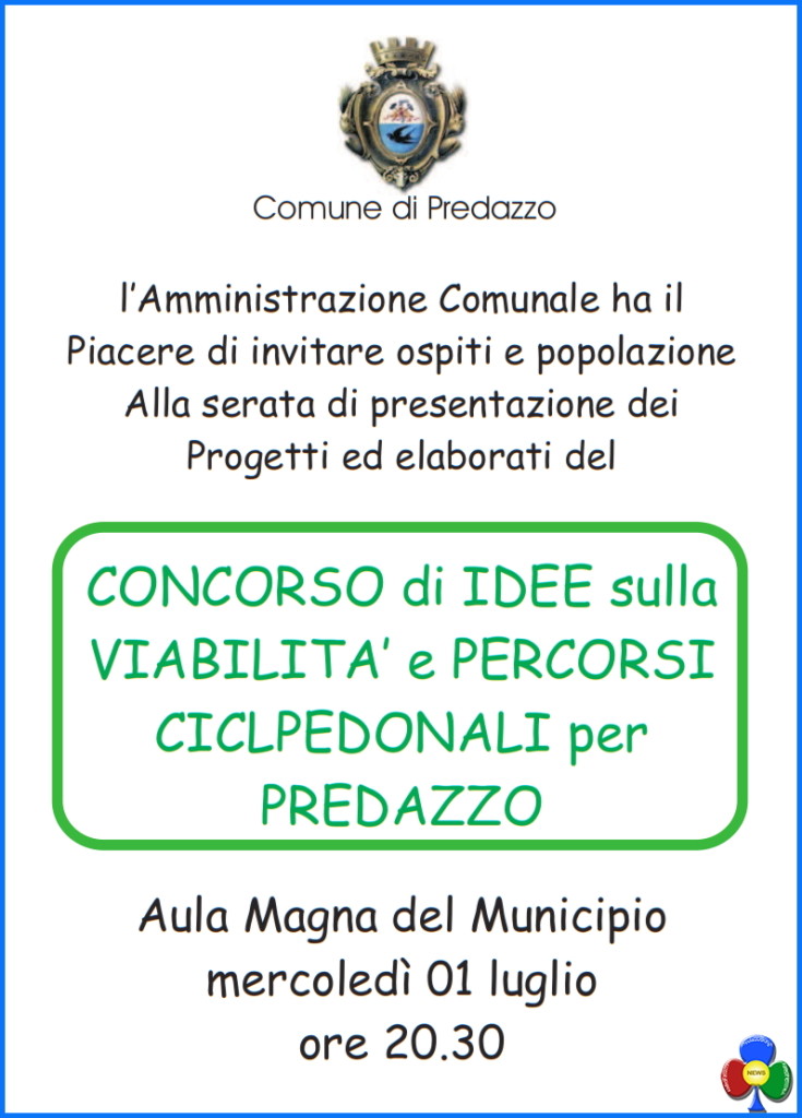 concorso di idee predazzo 735x1024 Presentazione progetti del concorso di idee sulla viabilità di Predazzo