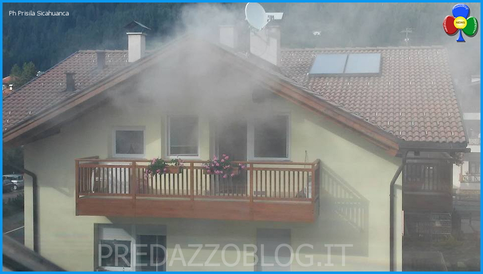 incendio fulmine casa bosin predazzo Fulmine su casa Bosin con principio di incendio