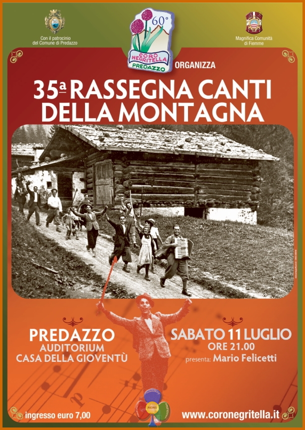 Negritella predazzo rassegna 2015 Predazzo, 35^ Rassegna Canti della Montagna 
