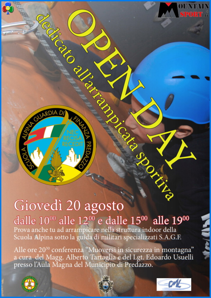 open day guardia di finanza predazzo 726x1024 Open Day alla Scuola Alpina G.d.F. con arrampicata sportiva 
