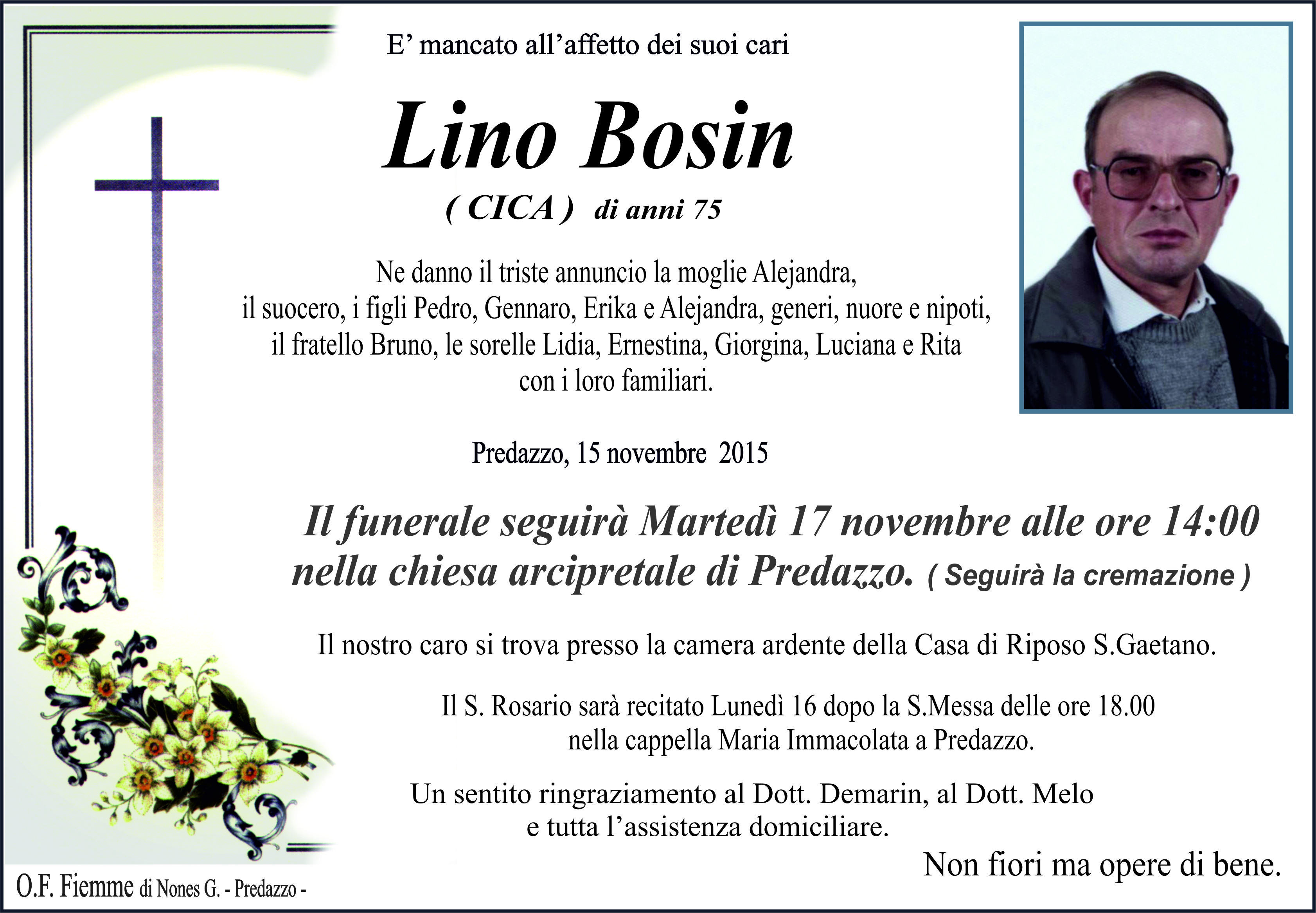 Bosin Lino Necrologi Guido DeFaveri e Lino Bosin 
