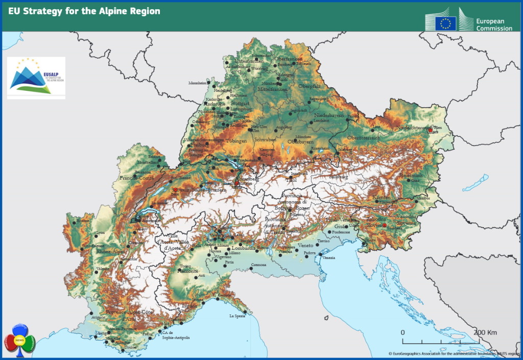 alpine region 1024x705 Eusalp, parte la strategia per la regione alpina 